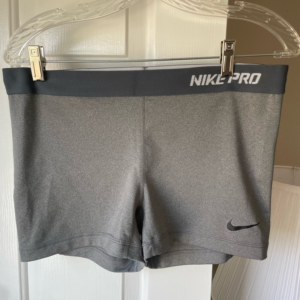 Nike Gray Athletic Shorts with Compression Fit